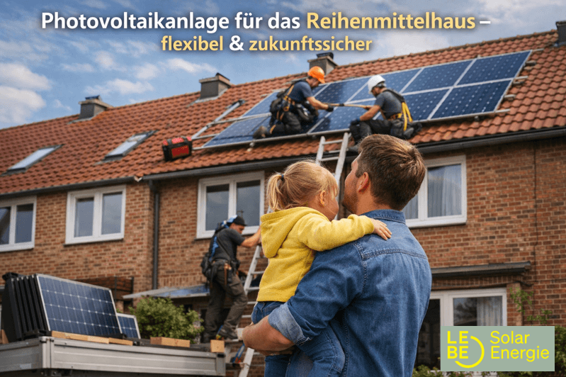 Photovoltaikanlage für das Reihenmittelhaus
